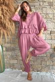 Sundaze Cheesecloth Bloomer Pant Indian Pink